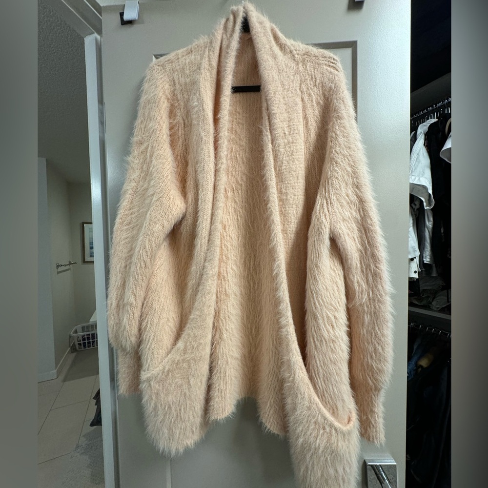 Anthropology Knitted & Knotted Eyelash Cardigan